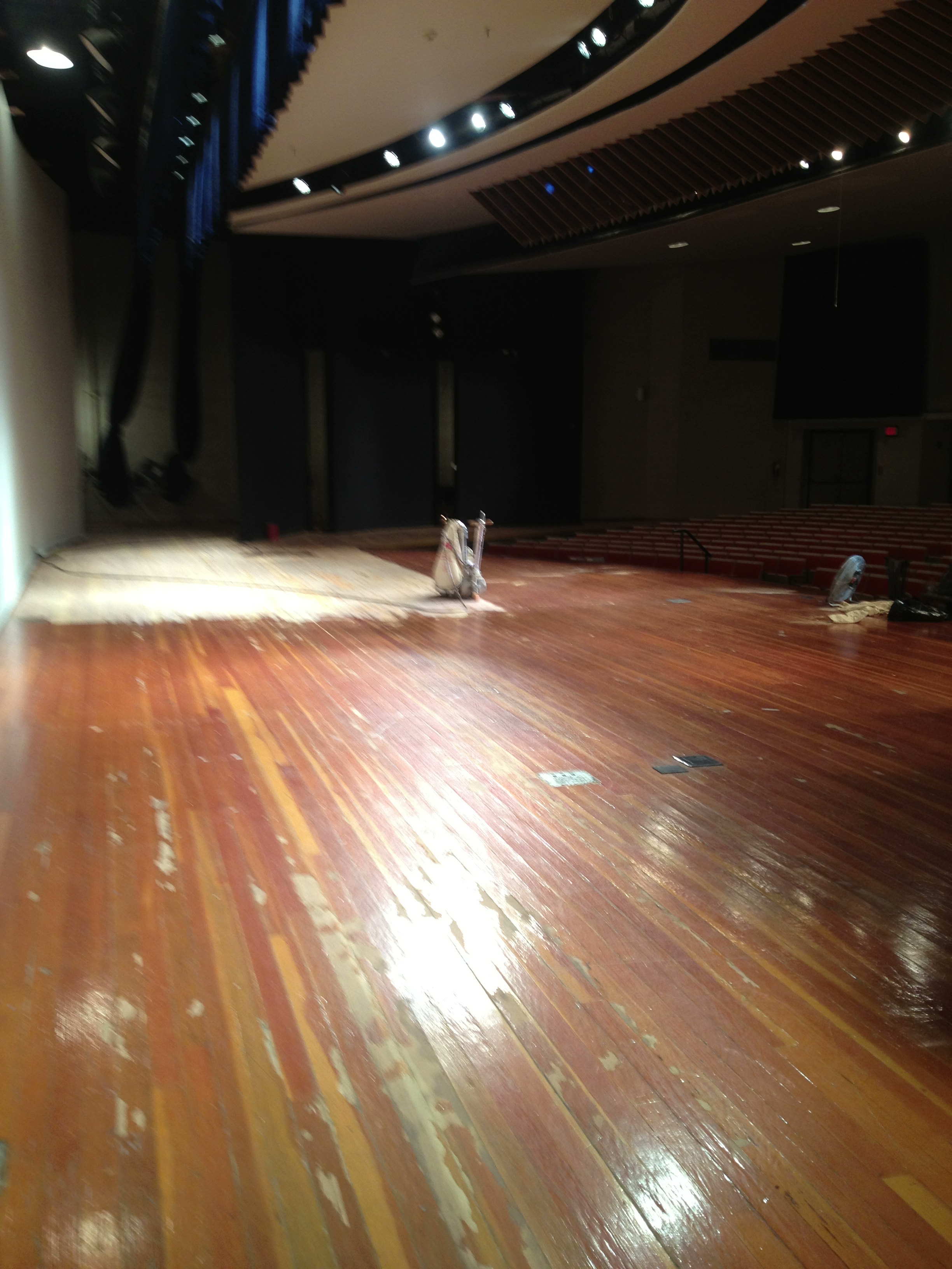 Stage & Auditorium Work by Allred Flooring Hardwood Services